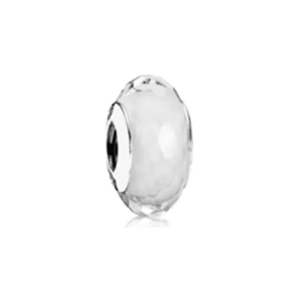 2025 Trendy 925 Silver Colorful Glass Beads for European Bracelets DIY Exquisite Jewelry