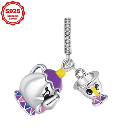 Disney 925 Sterling Silver Pixar Character Bead Charm