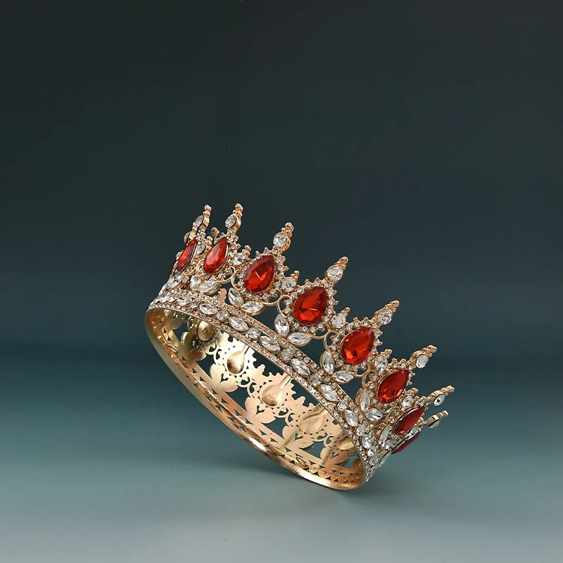 Elegant European Crystal Bridal Tiara For Weddings And Parties