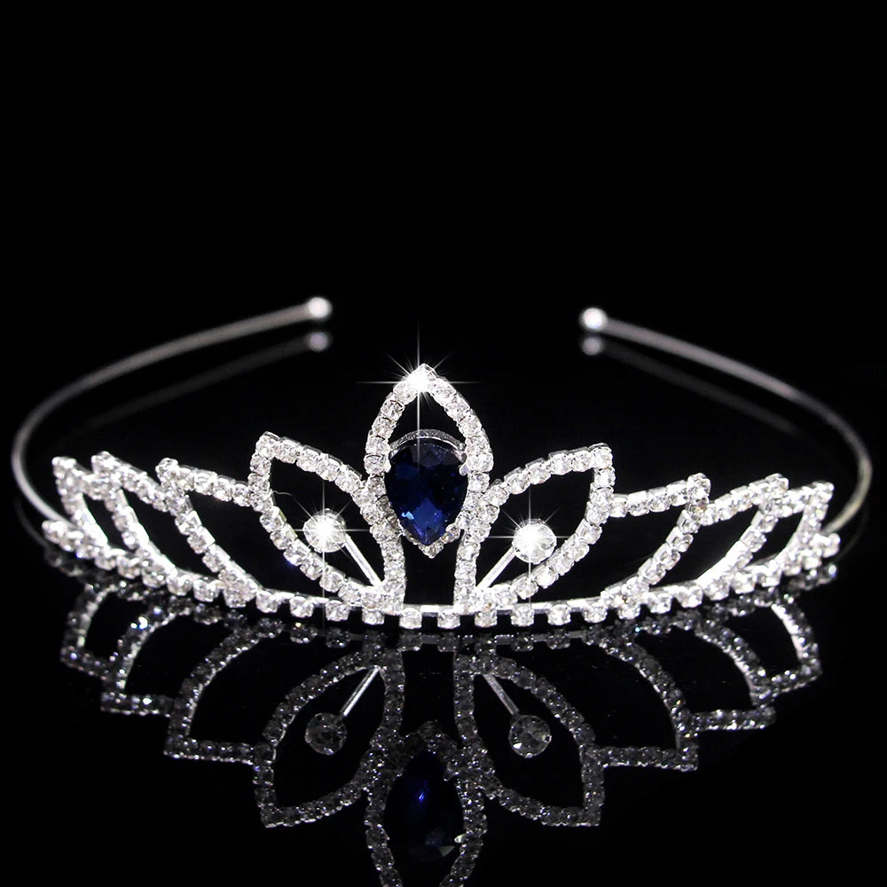 AINAMEISI Crystal Love Headdress - Exquisite Crown for Brides & Girls' Celebrations HG076