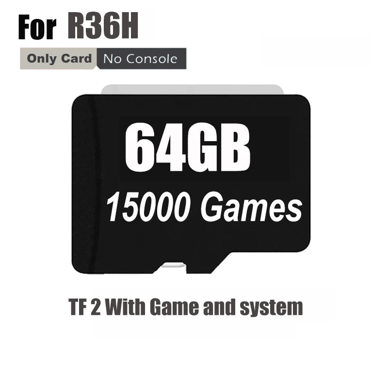 BOYHOM Preloaded Game TF SD Card for RG36H R36S R3 High Quality Memory 64GB 128GB 256GB