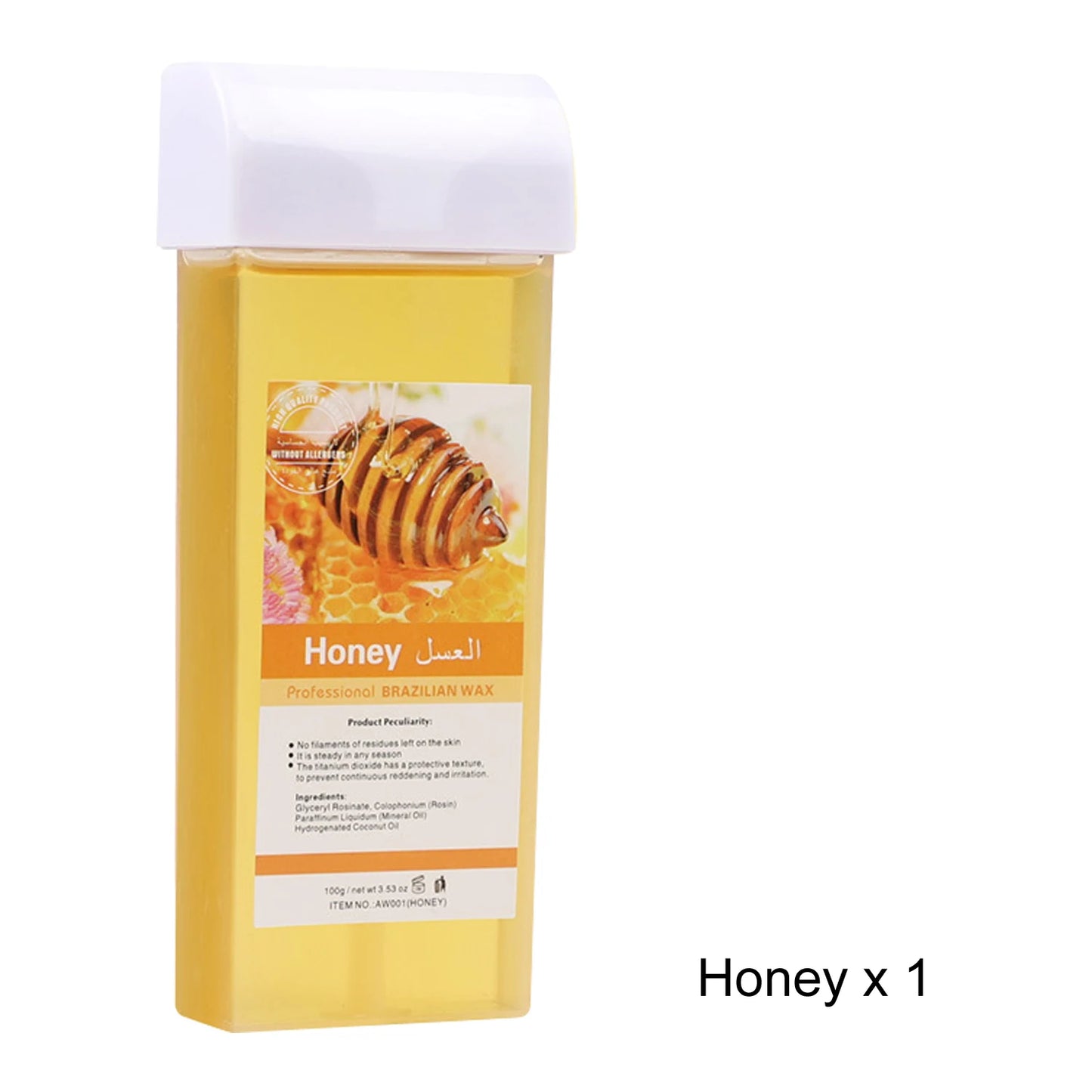 Painless Roll On Wax Cartridge with Honey and Aloe for Effortless Bikini and Body Hair Removal