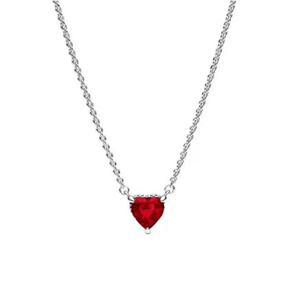 Zircon Love Heart Pendant Necklace Top Rated DIY Jewelry Charm for Women B5510