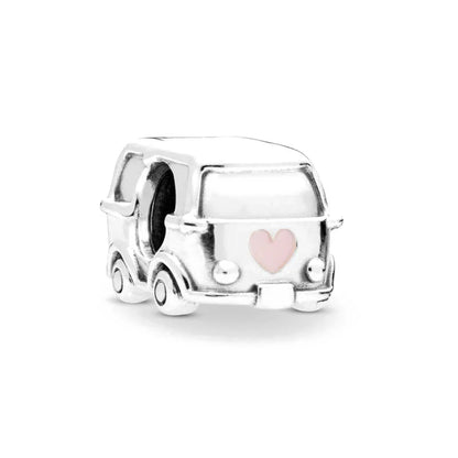 Exquisite 925 Silver Car Bead Cross Pendant for European Bracelets Stylish DIY Jewelry for Women