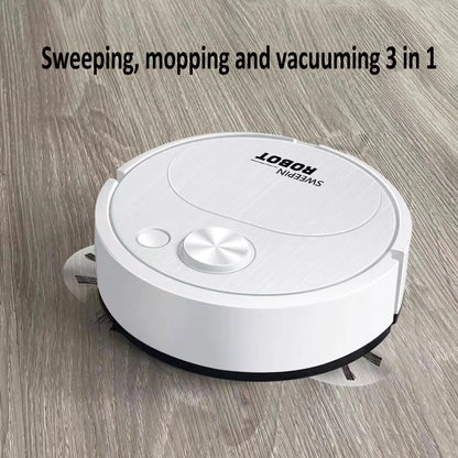 2024 Smart USB Robot Vacuum and Mop 3-in-1 Wireless Cleaner with 1500Pa Suction