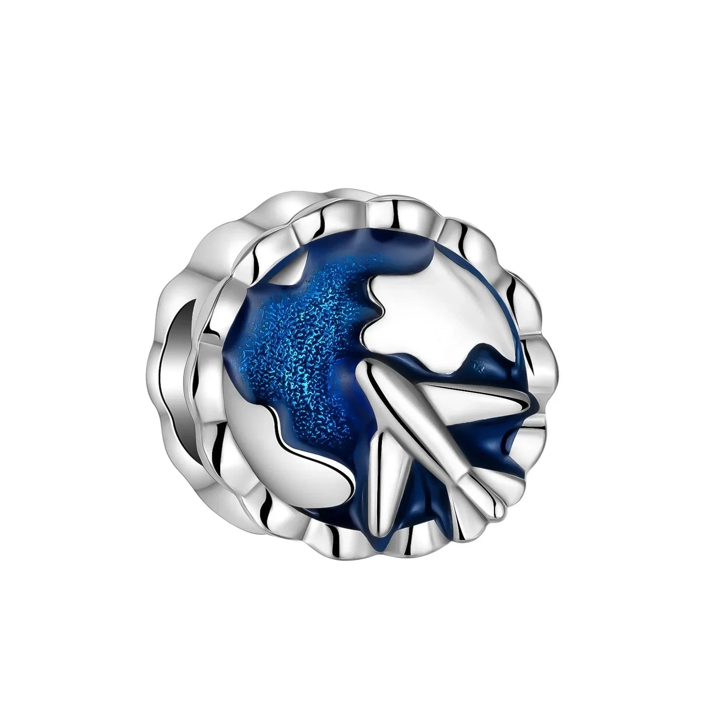 Sterling Silver Astronaut Planet Charms for Bracelets and Earrings SCZ6055