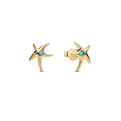 925 Sterling Silver Gold Hoop Earrings Halloween Pumpkin Skull Christmas Tree Zircon Studs for Women DIY Jewelry