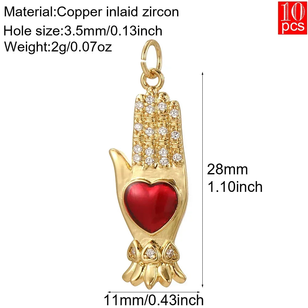 Elegant Blue Eye Heart Necklace Set for Women with Golden Star and Bee Charms on Stainless Steel Chain