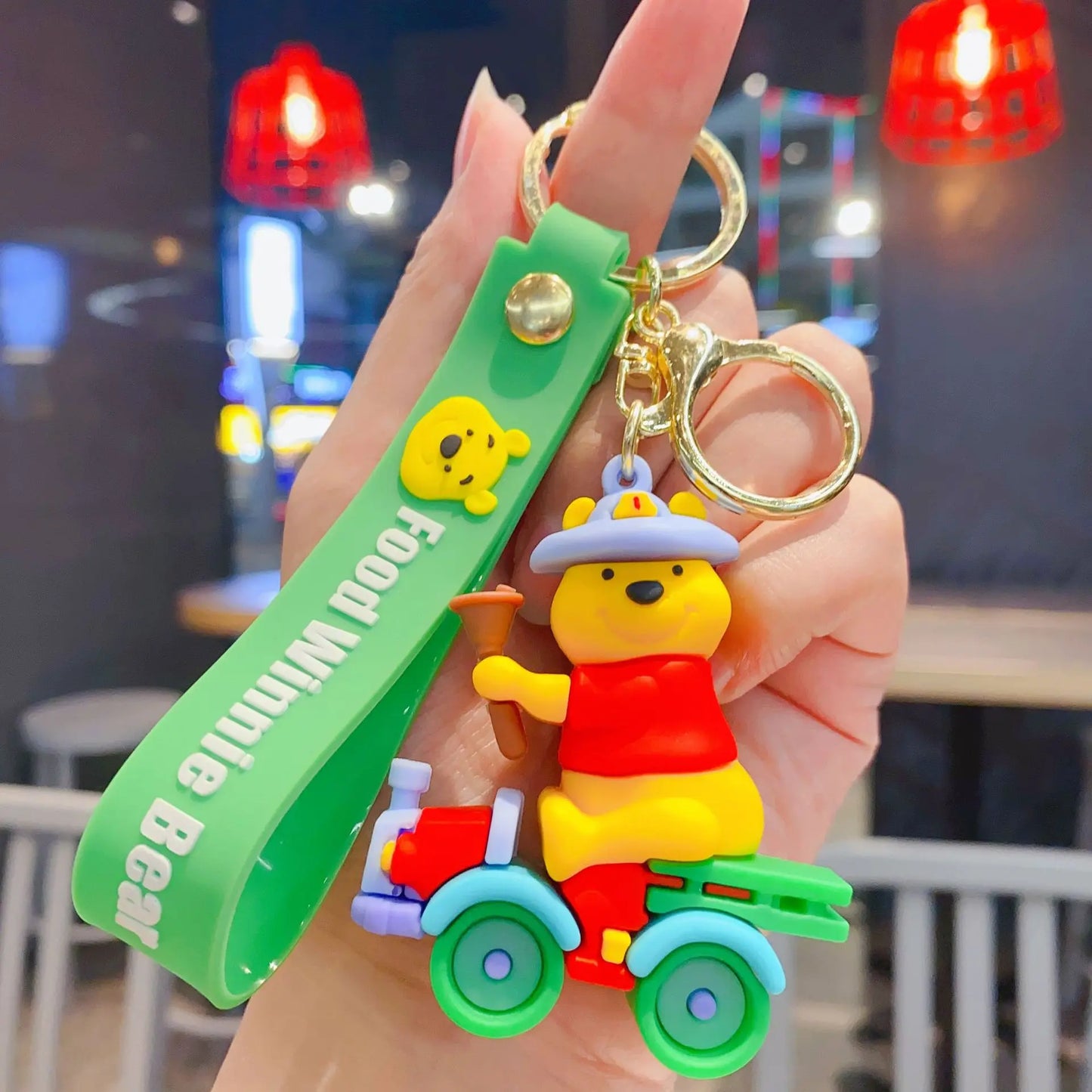 Kawaii Anime Disney Keychain Set Featuring Mickey Mouse, Minnie, Lilo & Stitch