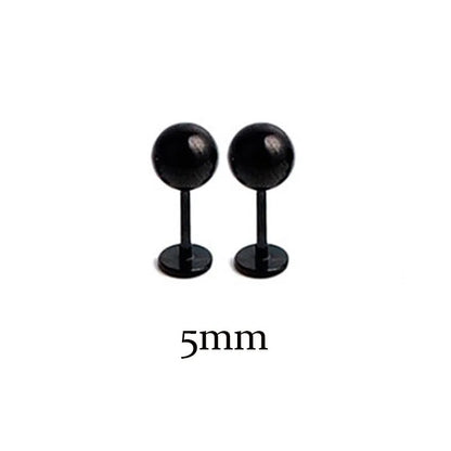 Stainless Steel Tragus Helix Ball Studs Set for Men and Women Body Piercing Jewelry