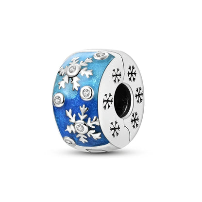 2025 Sterling Silver Christmas Charm Beads for Bracelets and Pendants KTC885