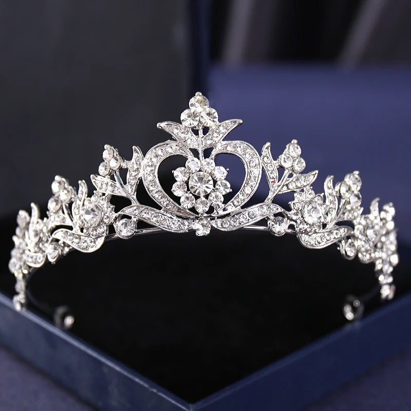 Silver Crysta Baroque Vintage Tiara - Top-Rated Wedding Hair Accessory for Brides & Pageants Silver 7