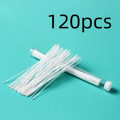 120/60Pcs Ear Piercing Cleaning Tool for Effective Dirt Odor Removal white 120pcs