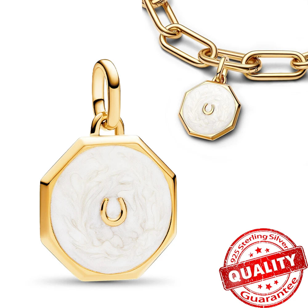 Luxury Sterling Silver Moon Sun Charm for Bracelets and Necklaces