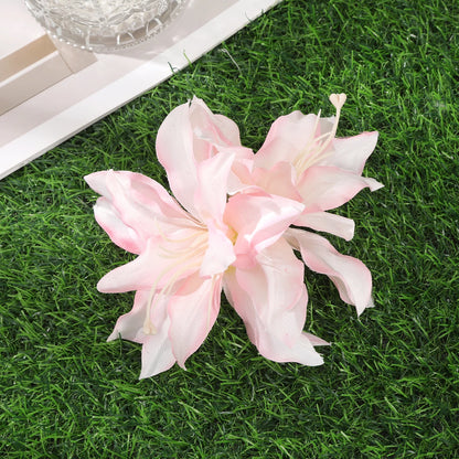Bohemian Orchid Flower Hair Clips for Women Bridal Beach Wedding Hair Accessories