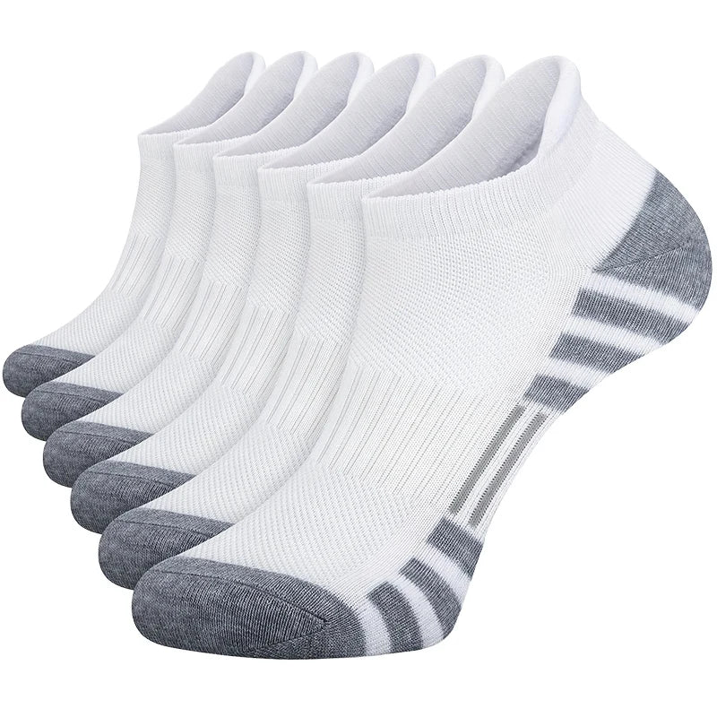 6 or 12 Pairs Men's Outdoor Gym Socks Soft Comfortable Ground-Grip Football Crew Socks Large Size