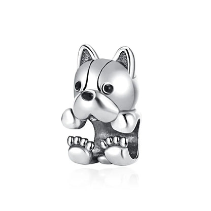 SilverSparkle Animal Skull Pendant for DIY Jewelry Bracelets B4117