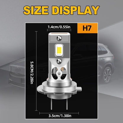 Apmatauto CANbus LED Motorcycle Headlight Bulbs Kit H7 HB3 6000K 25000LM for BMW S1000R 2014-2019