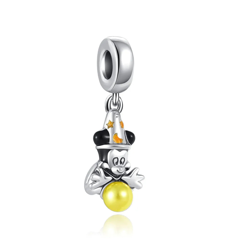 925 Sterling Silver Luggage Box Beads Rabbit Cat Pendant for DIY European Charm Bracelets Exquisite Zircon Jewelry