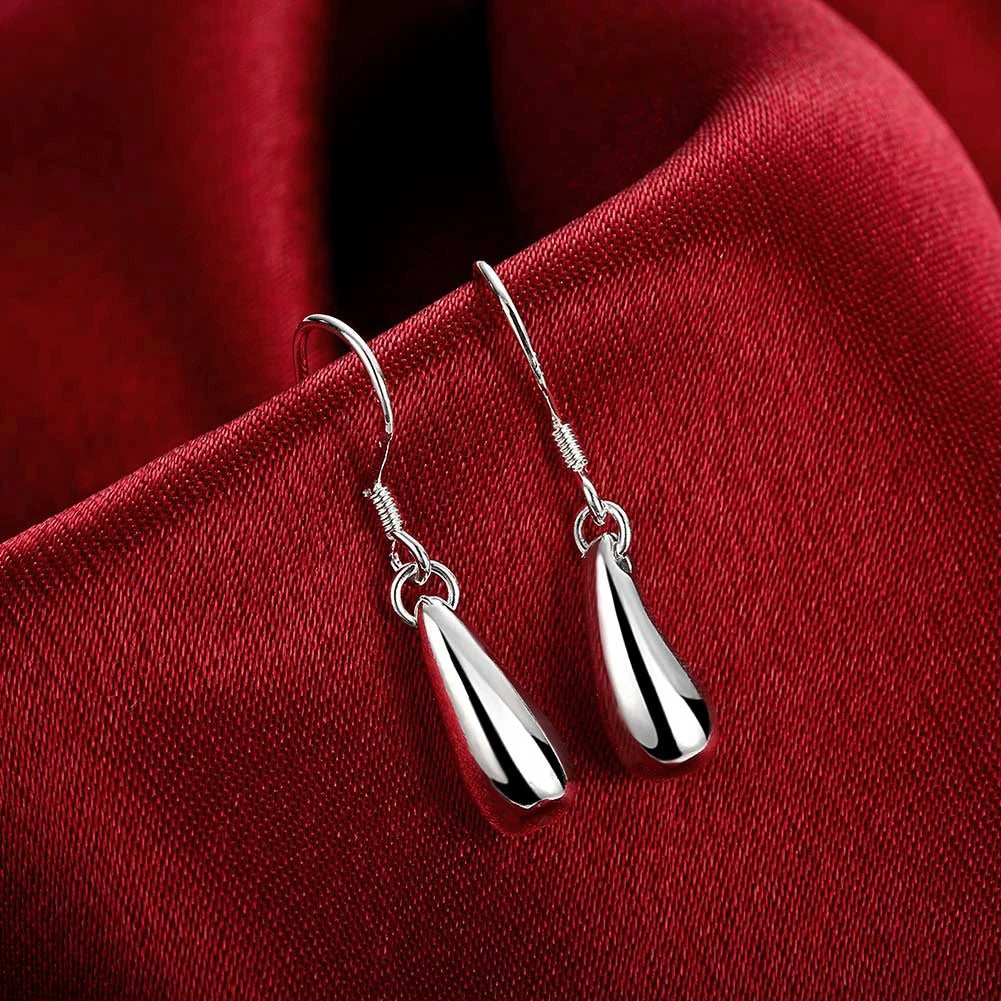 Elegant 925 Sterling Silver Water Drop Jewelry Set for Women Fashion Wedding Party Gifts
