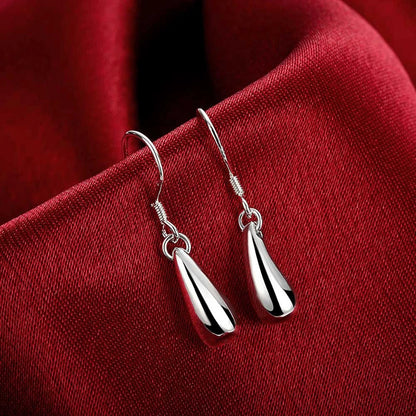 Elegant 925 Sterling Silver Water Drop Jewelry Set for Women Fashion Wedding Party Gifts