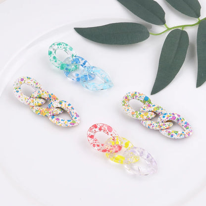 FishSheep Bohemian Candy Color Choker Necklace and Earrings Set for Women 2022 Fashion Jewelry