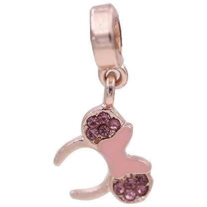 Disney Mickey and Minnie Ice and Snow Princess Charm Pendant for DIY Jewelry DL-014