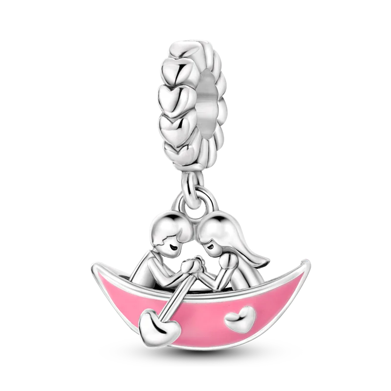 925 Sterling Silver Charm Bead Bracelet for Smartwatch and DIY Jewelry KTC763