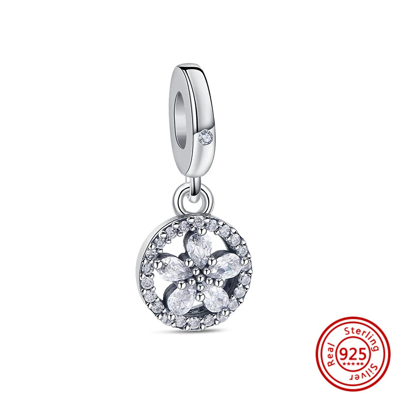 925 Silver Lucky Crown Butterfly Heart Family Tree Beads