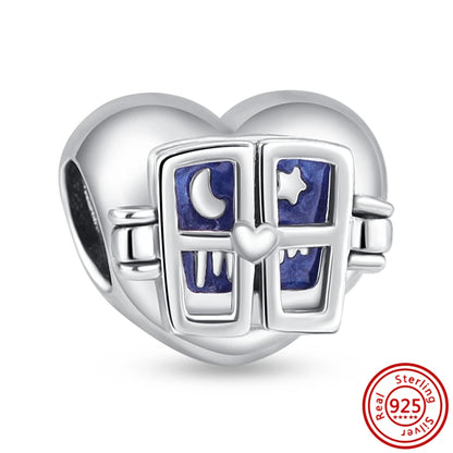 925 Silver Hot Air Balloon Castle Tower Mushroom Charms