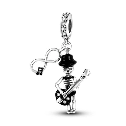 Sterling Silver Snowman Charm Beads for Bracelets Jewelry Gift KTC064