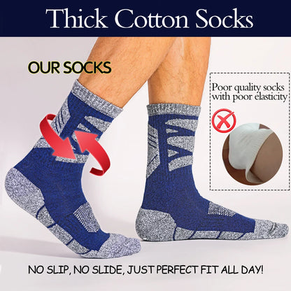 Thermal Thick Winter Hiking Socks Cotton Cushion Sole