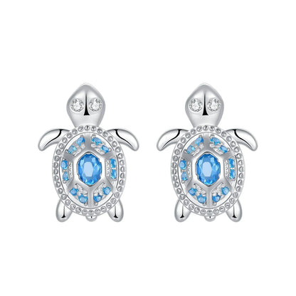 925 Sterling Silver Tulip Hoop Earrings with Dragonfly Firefly Bow Shell Conch and Turtle Designs Fine Jewelry Gifts for Women