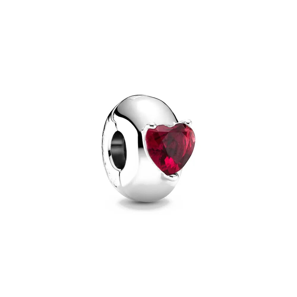 Diy White Pave Dog Paw Moon Bead 925 Sterling Silver Bracelet Necklace Jewelry for Women