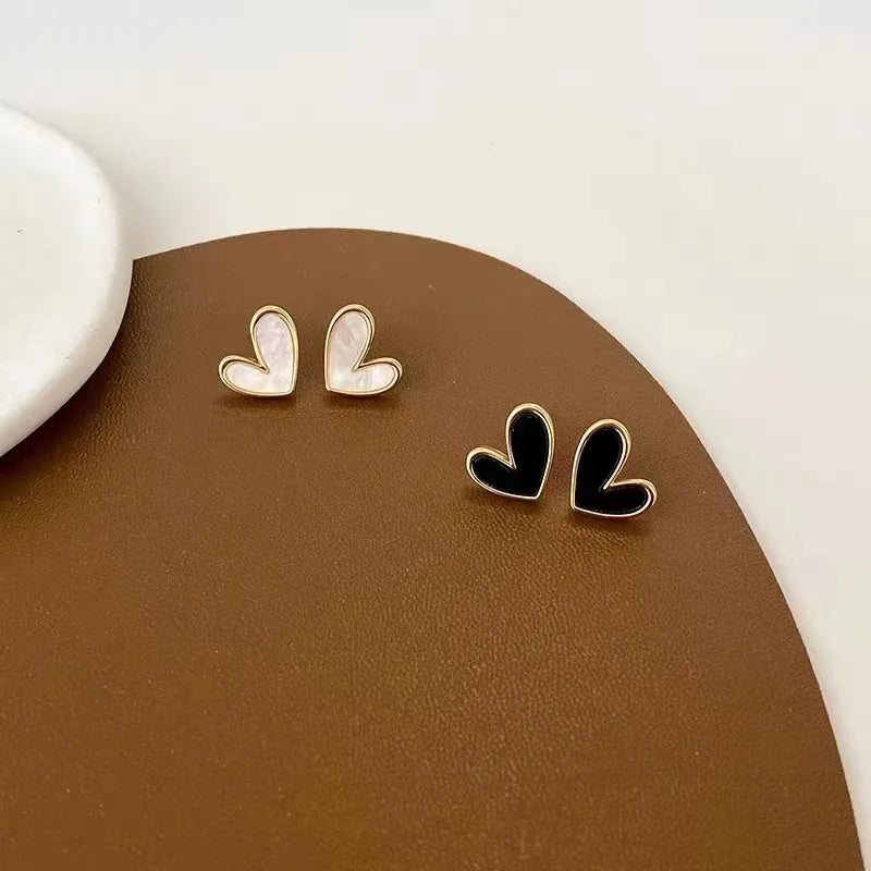 IFYOUOO Vintage Heart Earrings Delicate Sweet Jewelry for Women
