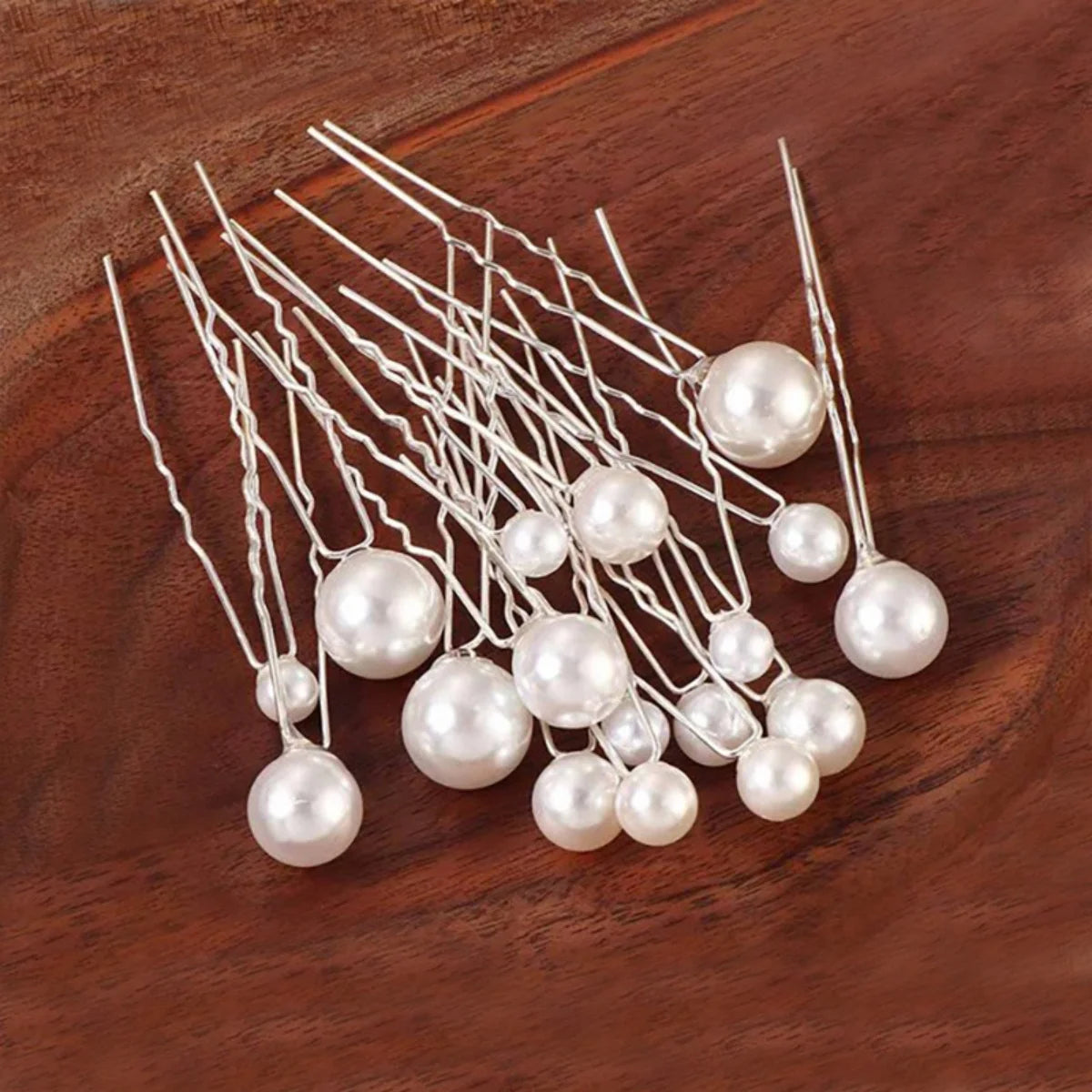Elegant Pearl Bridal Hair Barrette Clip for Women