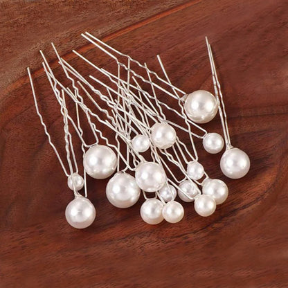 Elegant Pearl Bridal Hair Barrette Clip for Women