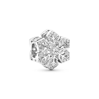 Miniso Snowflake Charm Beads 925 Sterling DIY Bracelet
