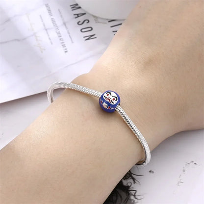 925 Sterling Silver Festive Cookie House Heart Nutcracker Dangle Charm for DIY Christmas Tree and Original Bracelet Gift