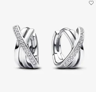 925 Sterling Silver Gold Hoop Earrings Halloween Pumpkin Skull Christmas Tree Zircon Studs for Women DIY Jewelry