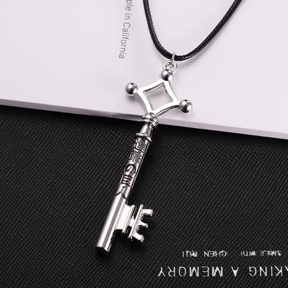 FSUNION Attack On Titan Eren Pendant Necklace Vintage Anime Jewelry For Men Cosplay