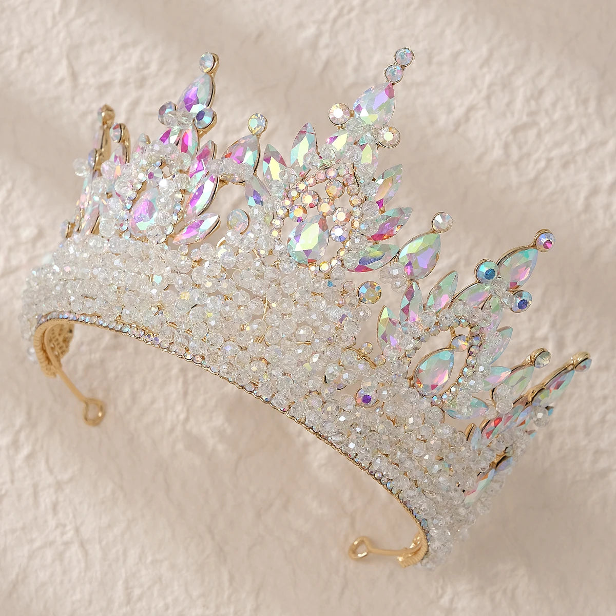 Luxury Bridal Diamond Crystal Rhinestone Tiara Headpiece for Wedding and Special Occasions