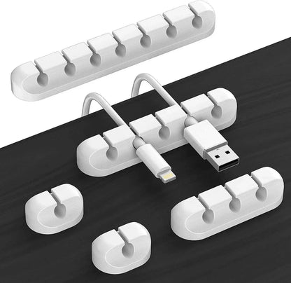 Silicone USB Cable Organizer Clips Self Adhesive Wire Winder for Headset Mouse Keyboard iPhone Huawei
