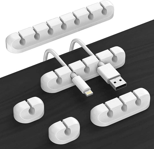 Silicone USB Cable Organizer Clips Self Adhesive Wire Winder for Headset Mouse Keyboard iPhone Huawei