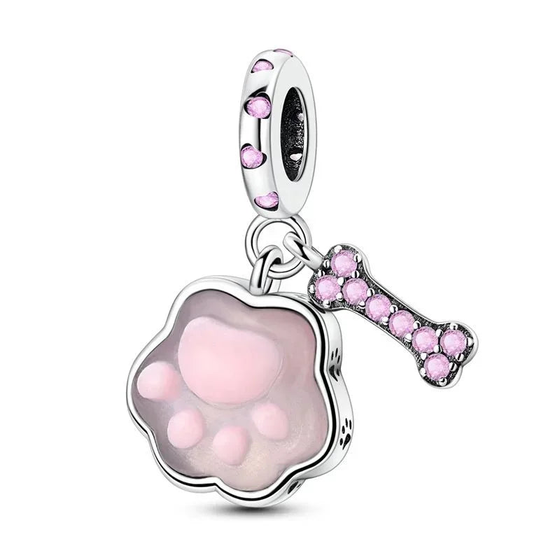 Authentic Luminous Firefly Bee Light Bulb Charm Ring Earrings 925 Sterling Silver DIY Jewelry Gift