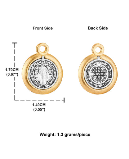St Benedict Medal Set Christian Cross Pendants for DIY Jewelry Accessories
