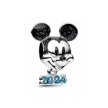 Exquisite 925 Silver Shell Bead Mouse Pendant for European Bracelets – DIY Jewelry Accessory with Zircon