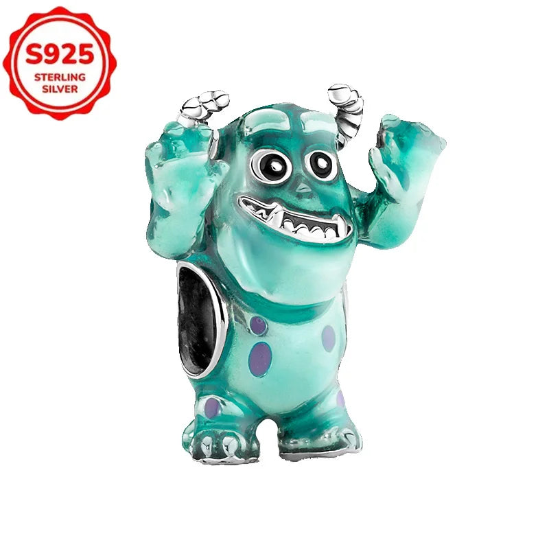 Disney 925 Sterling Silver Pixar Character Bead Charm
