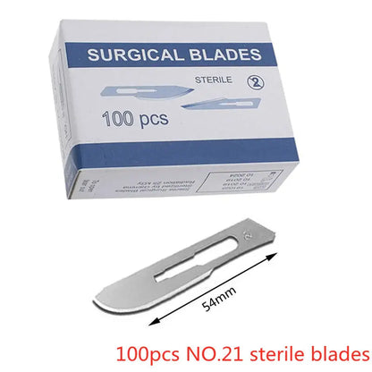 20-100pcs Top-Rated Carbon Steel Surgical Blades for DIY Phone Repair & Grooming 100pcs NO.21