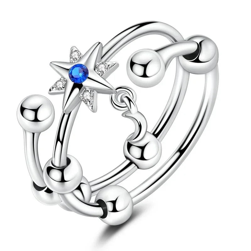 925 Sterling Silver Open Ring for Women Butterfly Dragonfly Turtle Cross Design Elegant Fine Jewelry Gift